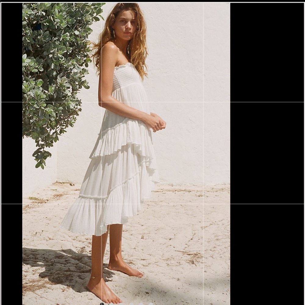 Free People The Convertible Skirt Dress ivory XS